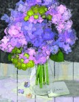 Hydrangeas detail by Linda Santell
